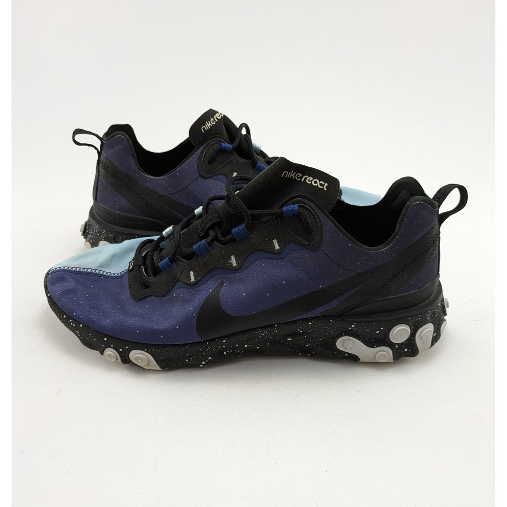 Mens Nike React Element 55 Equinox Blue Comfort Running Shoes CK1410-400 Size 11
